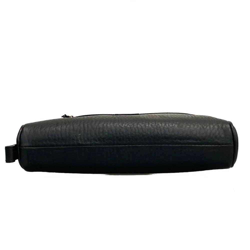 Burberry's - Black Leather Mens Clutch Bag - Picture 5 of 8